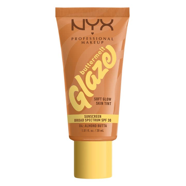 NYX Professional Makeup Buttermelt Glaze Getinte Moisturizer, SPF 30, Almond Butta, Alle Huidtypes, 30 ml voor wholesale door Super Stock Wholesale