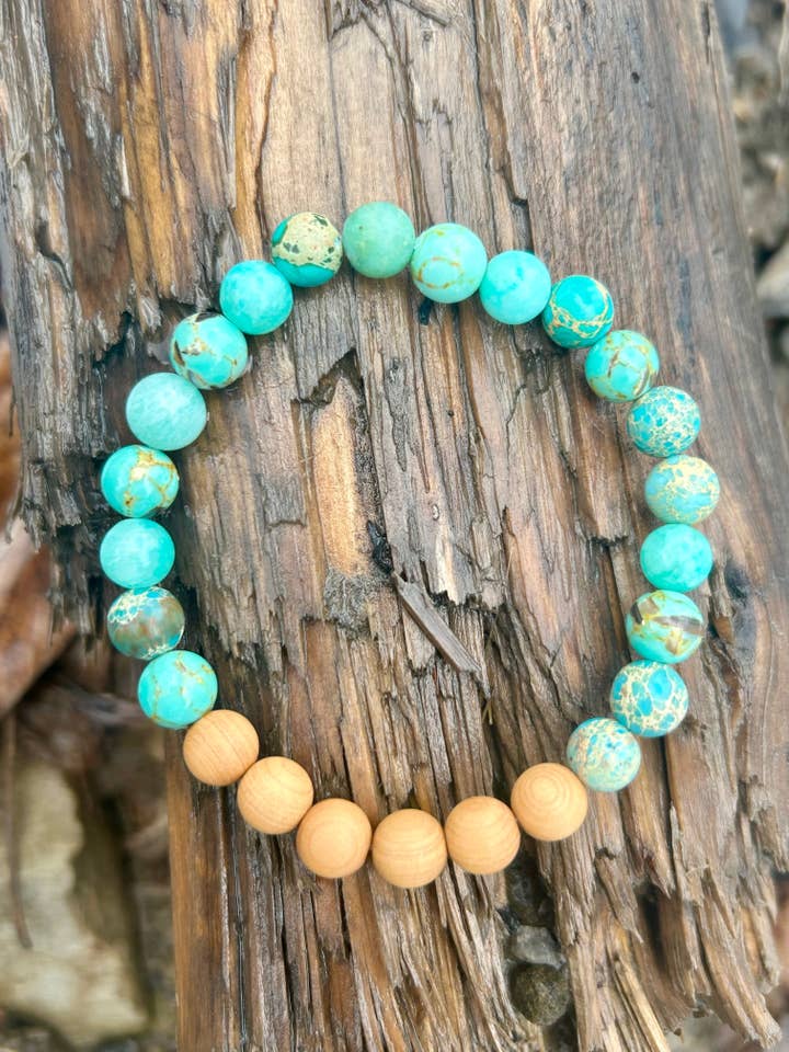 Stretchy Stone Bracelet “Protection” for wholesale by Ahimsa Gems