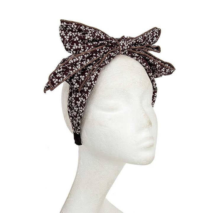 anbfashion – Engroshandel Pandebånd - Dame – KLØVER PRINT BUE PANDEBÅND 660