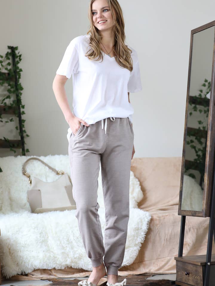 ... SI-19981 BOMULD KORTÆRMET V-HALS T-SHIRT for engroshandel hos 42POPS