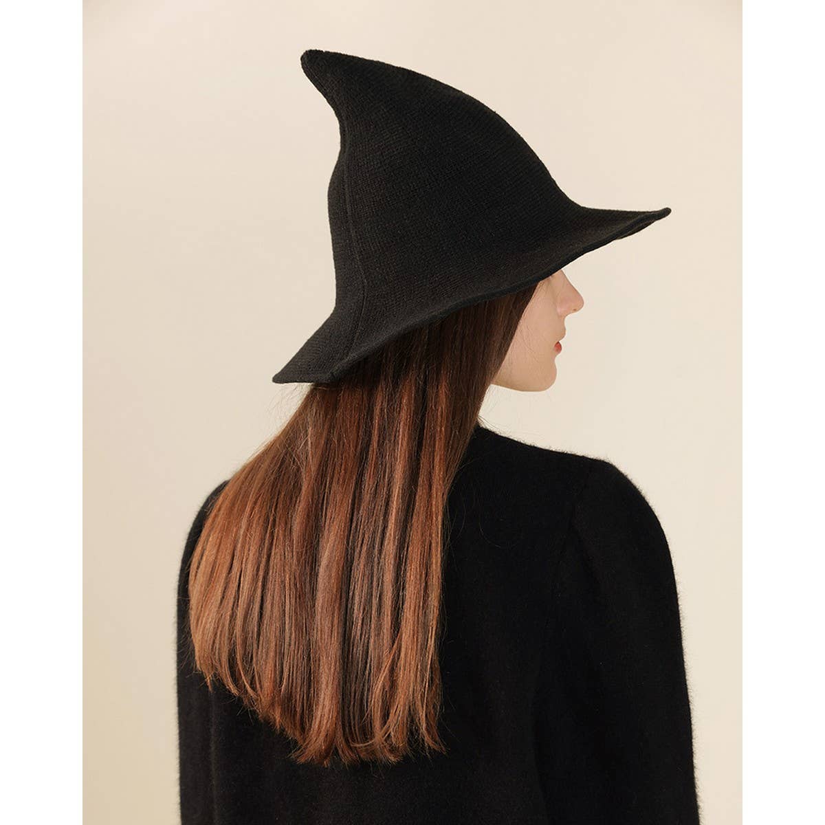 NINEXIS - Wholesale Boater Hat - Women's - CWAH1676_Regular Foldable Knitted Halloween Witch Hat16
