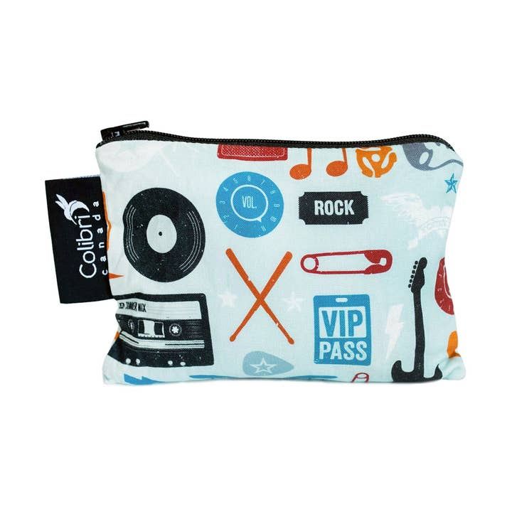 Rock n' Roll Reusable Snack Bag - Small for wholesale by Colibri Canada