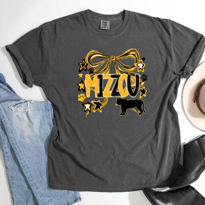 Simply You Customs - Wholesale T-Shirt (Graphic) - Women's - Mizzou Bow1