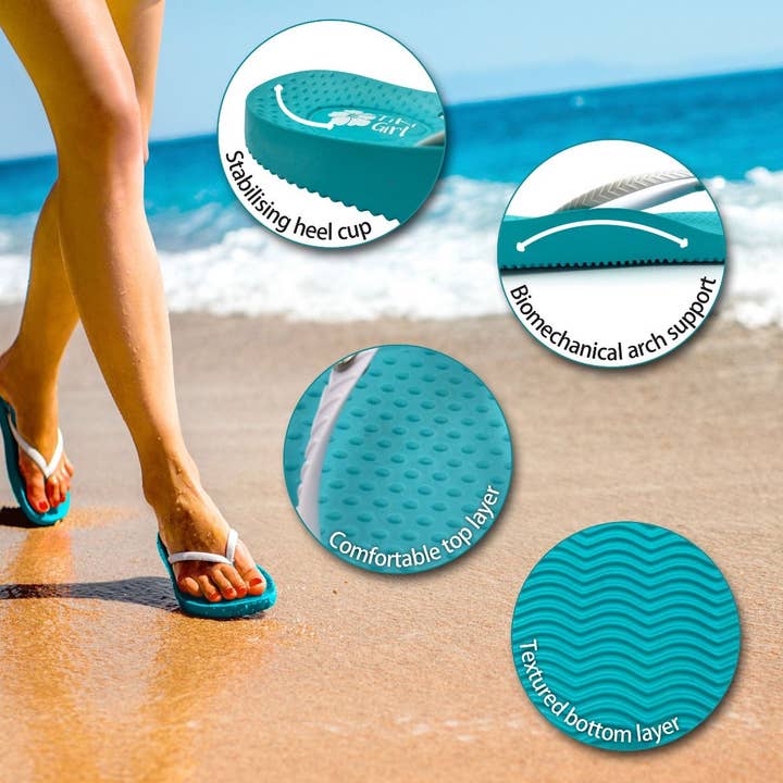 FootActive - Wholesale Flip Flops - Women's - FootActive Tiki Girl Orthotic Flip Flops