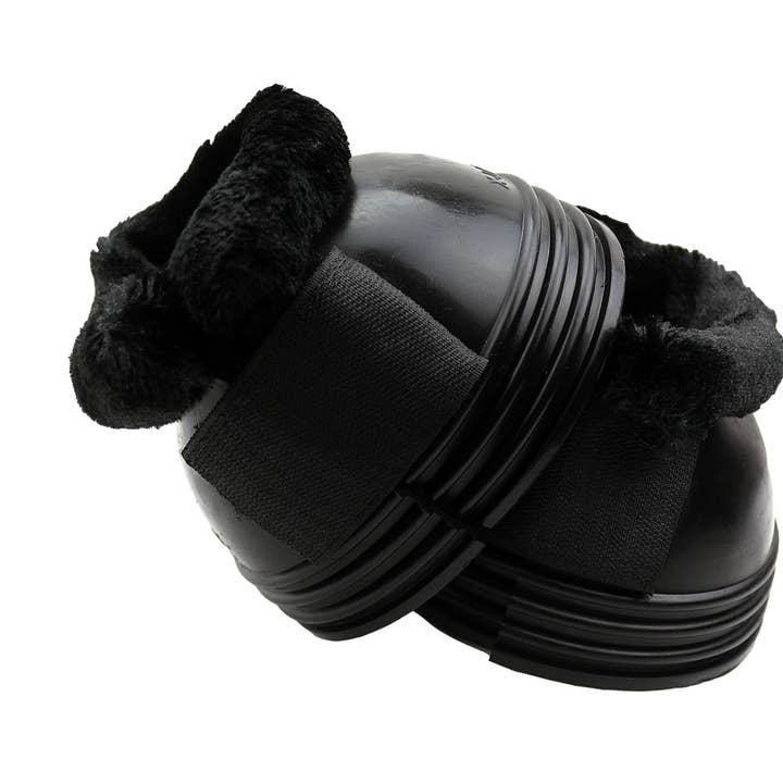 Svart Svarta fleecefodrade gummihästkängor med kardborreband för wholesale på Faire0