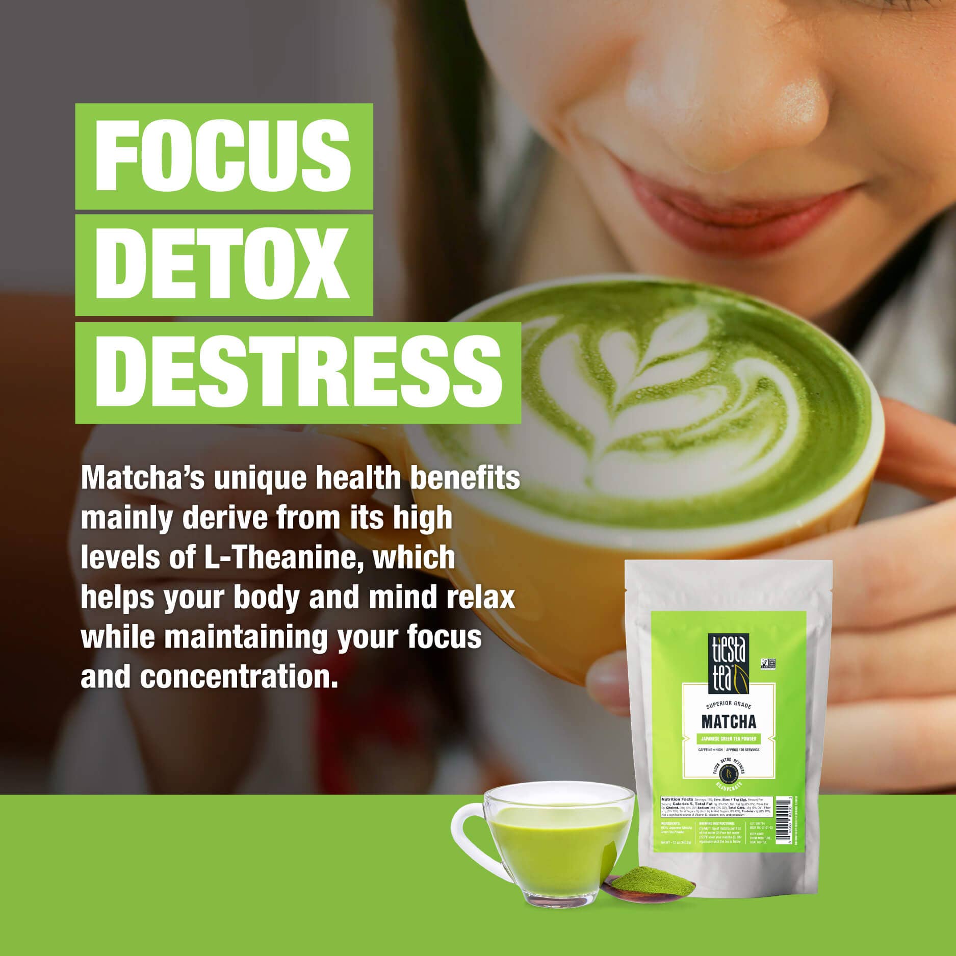 Tiesta Tea Company (loose leaf teas & accessories) - Vente Thés santé/détox - Matcha de qualité supérieure - Poudre de thé vert japonais12