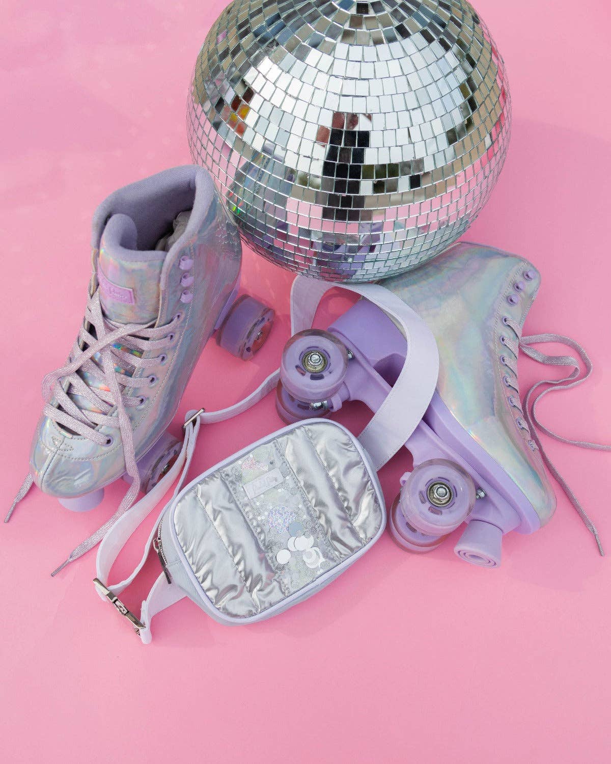 Packed Party - Wholesale Belt bag – Women’s - MORE METALLIC CONFETTI PUFFER BELT BAG4