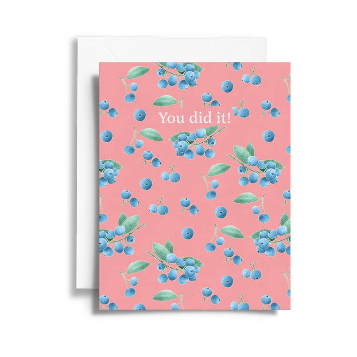 Cartão Conseguiste | Padrão Huckleberry por atacado de Stacy Hsu Design & Illustration