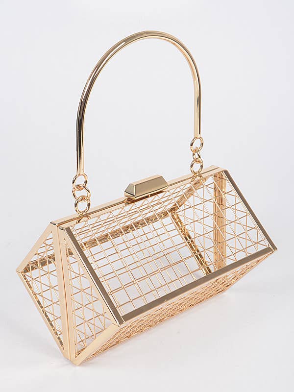 Embrayage Cube en fil métallique pour la vente par Shop Neighbors