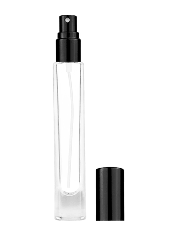 Best Bottles - Vente Flacon pulvérisateur - Grande bouteille en verre cylindrique transparente avec pulvérisateur - 9 ml10