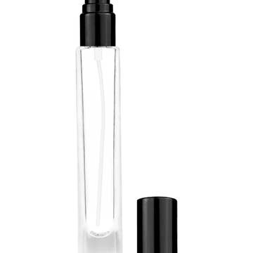Best Bottles - Vente Flacon pulvérisateur - Grande bouteille en verre cylindrique transparente avec pulvérisateur - 9 ml10