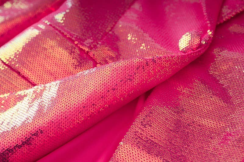 Fushcia SET051 Sequin Blazer & Shorts Set - Fashion Two-Piece for wholesale on Faire8