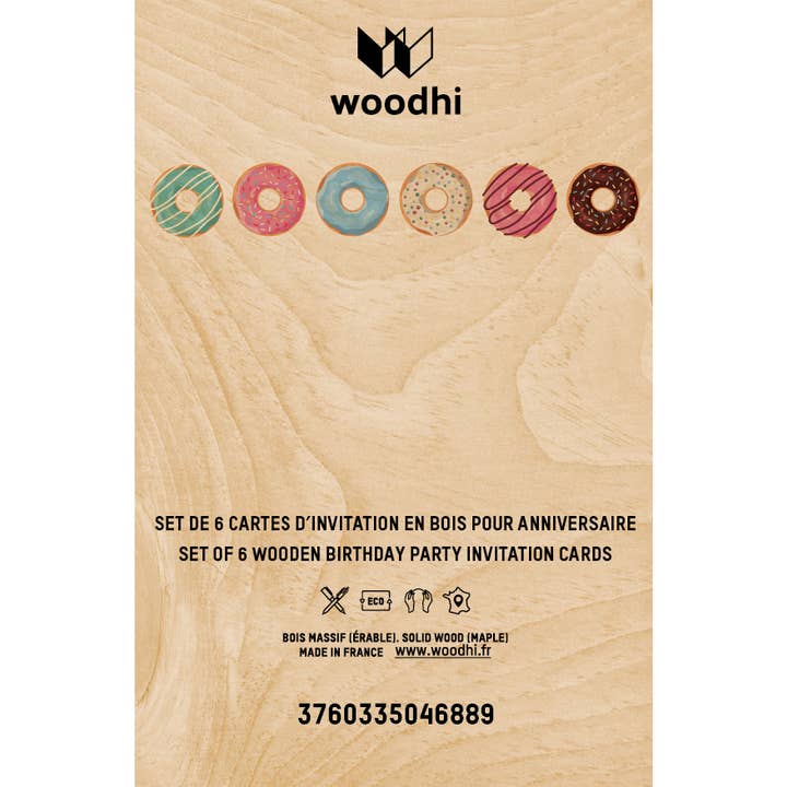 Birthday Set Donuts X 6 for wholesale by Woodhi