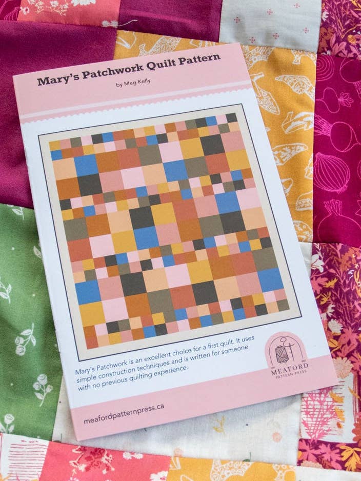 Mary's Patchwork Quilt Pattern - printed for wholesale by Meaford Pattern Press