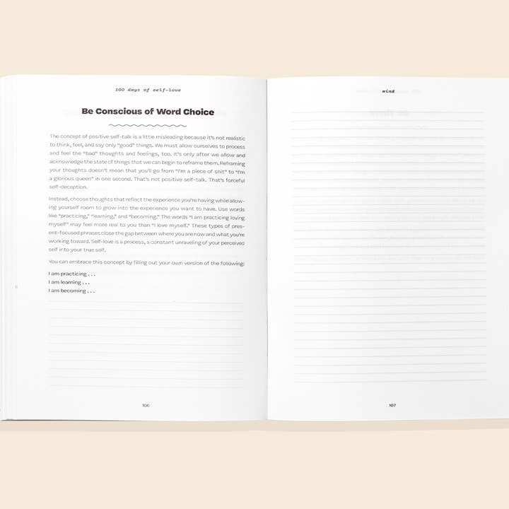 Blue Star Press - Wholesale Journal/Diary - 100 Days of Self-Love: Guided Self Care Journal4