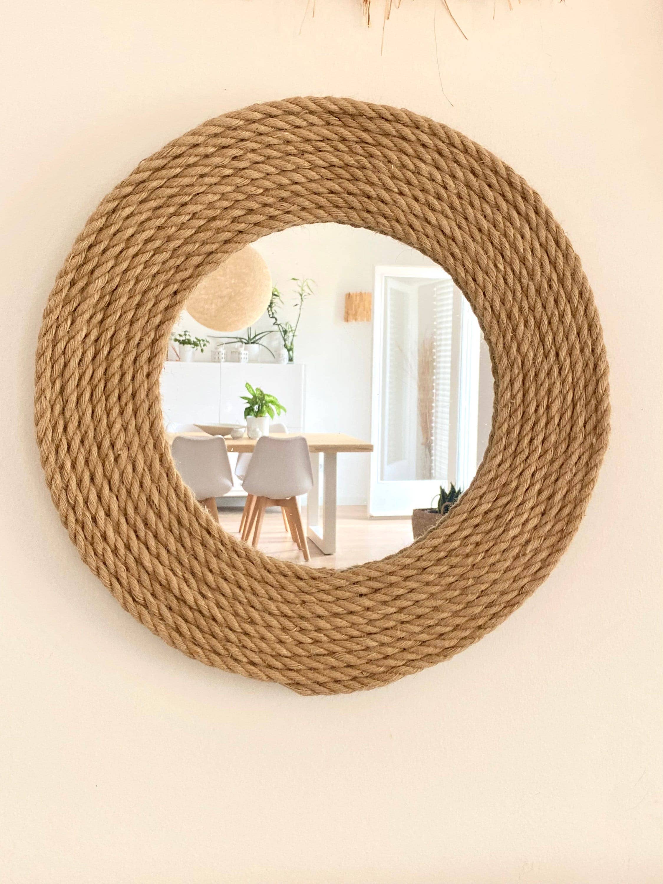 Geometrik Design - Wholesale Wall Stone - Jute Rope Mirror6