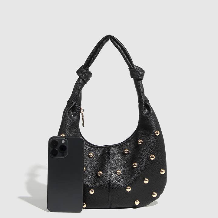 ACCITY - Wholesale Shoulder Bag - Women's - Metallic Studded Shoulder Bag for Women_CWAB56803