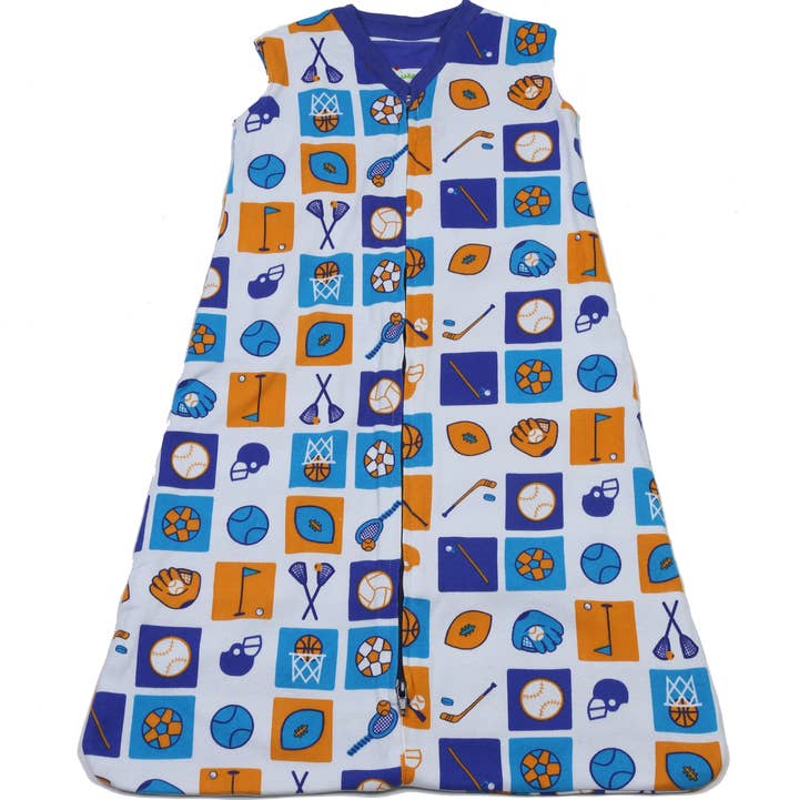 New Jammies - Wholesale Bedding Blanket - Kids & Baby - Sports Color Block Organic Wearable Blanket0