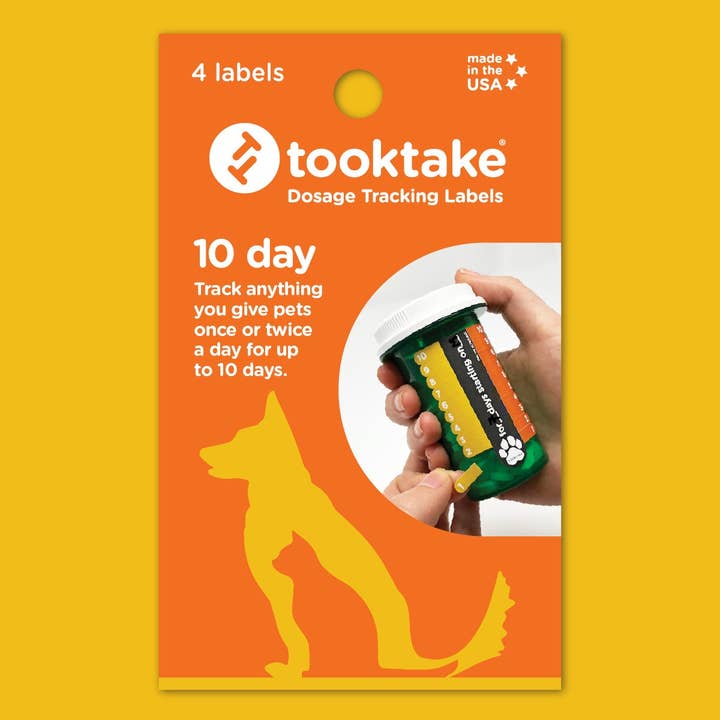 10 Day tooktake Labels for Pets for wholesale by tooktake Pets