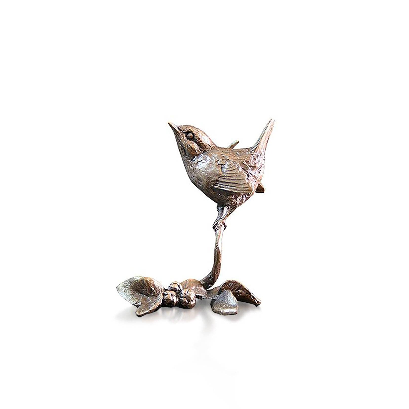 Richard Cooper Bronze - Wholesale Decorative Figurine - Butler & Peach Miniature Bronze Wren (2034)1