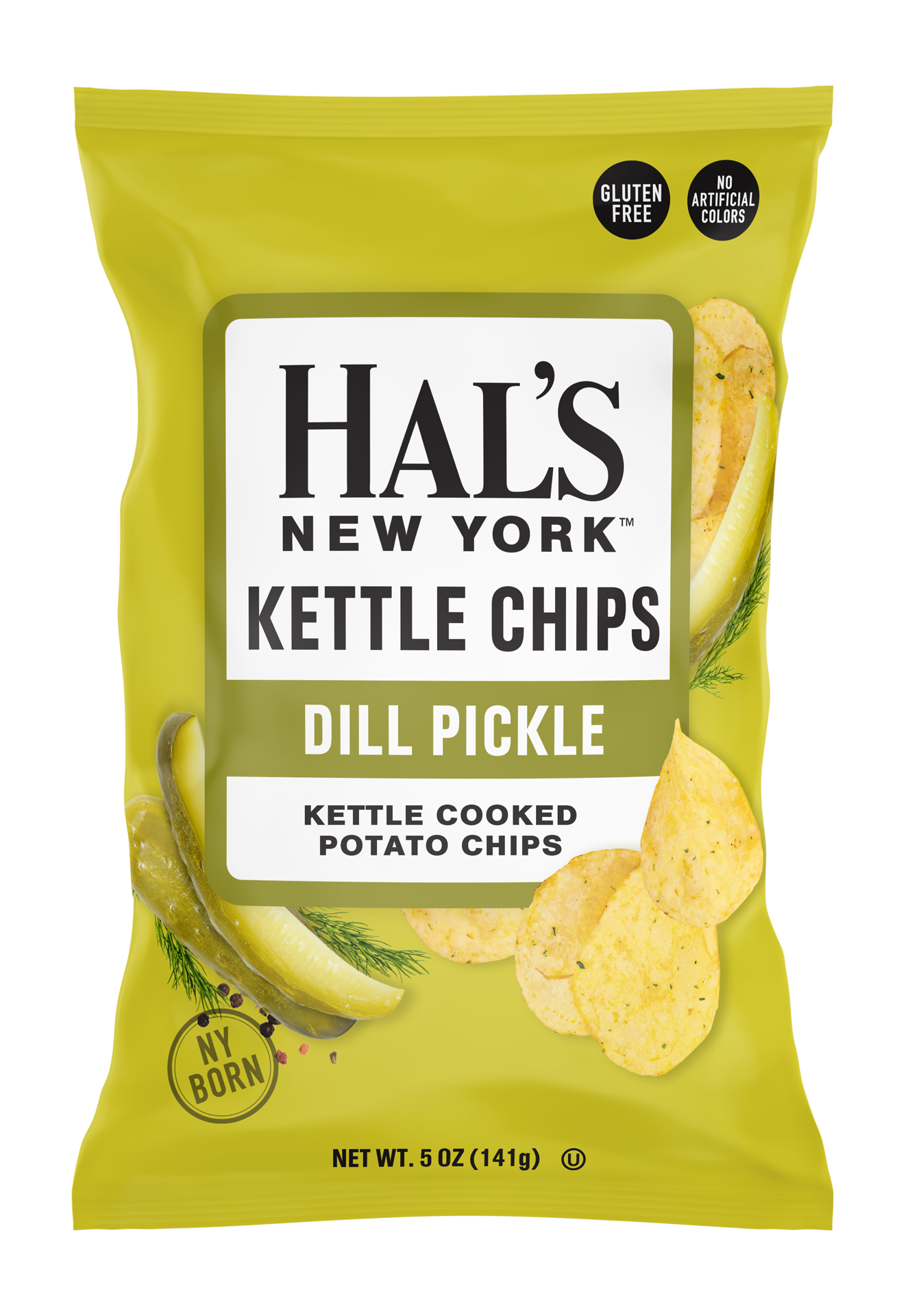 Oasis Snacks - Vendita all'ingrosso Patatine - Patatine Fritte Kettle Cooked di New York di Hal, 142g9