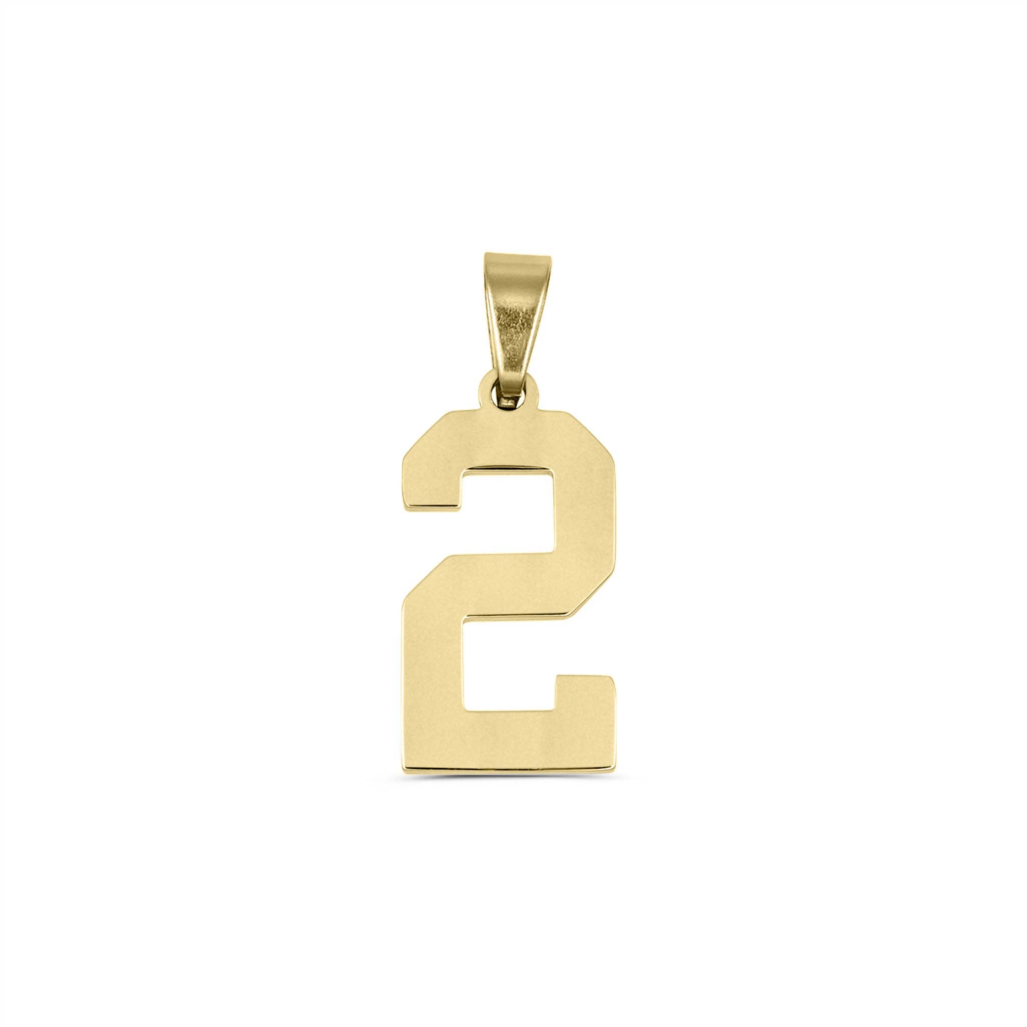 WJW – wholesale Individual charm/pendant – 18K Gold Sport Number Pendant2