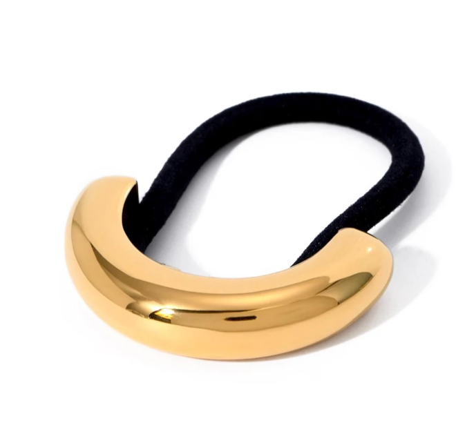 HoopLa - Wholesale Hair Tie - Hair Tie- Pony Tail Jewelry- Puffy SteelJewelry- Steel 14K
3