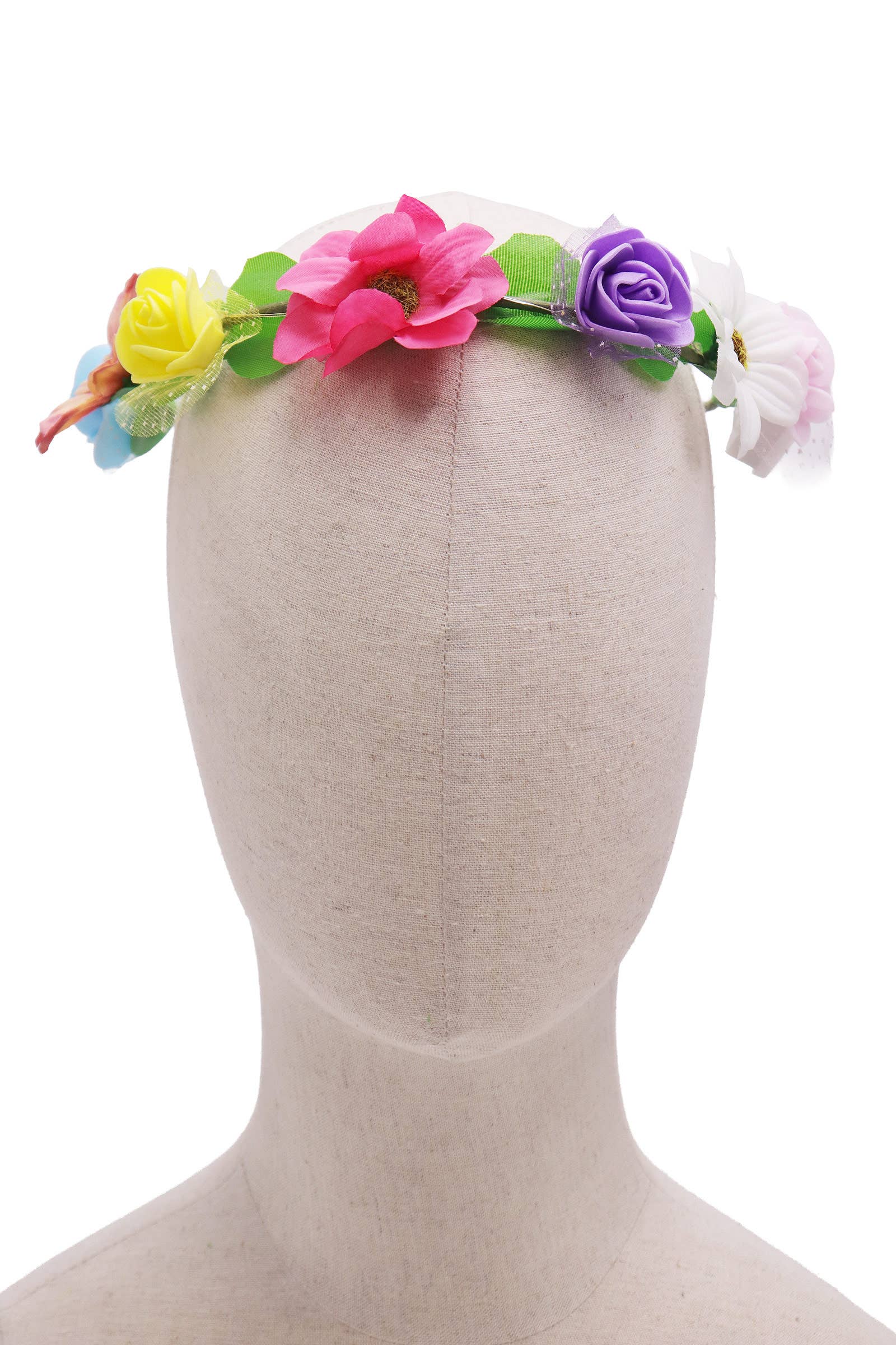 Assorted Floral Lace Trim Led Light-up Crown Headpiece for wholesale on Faire6