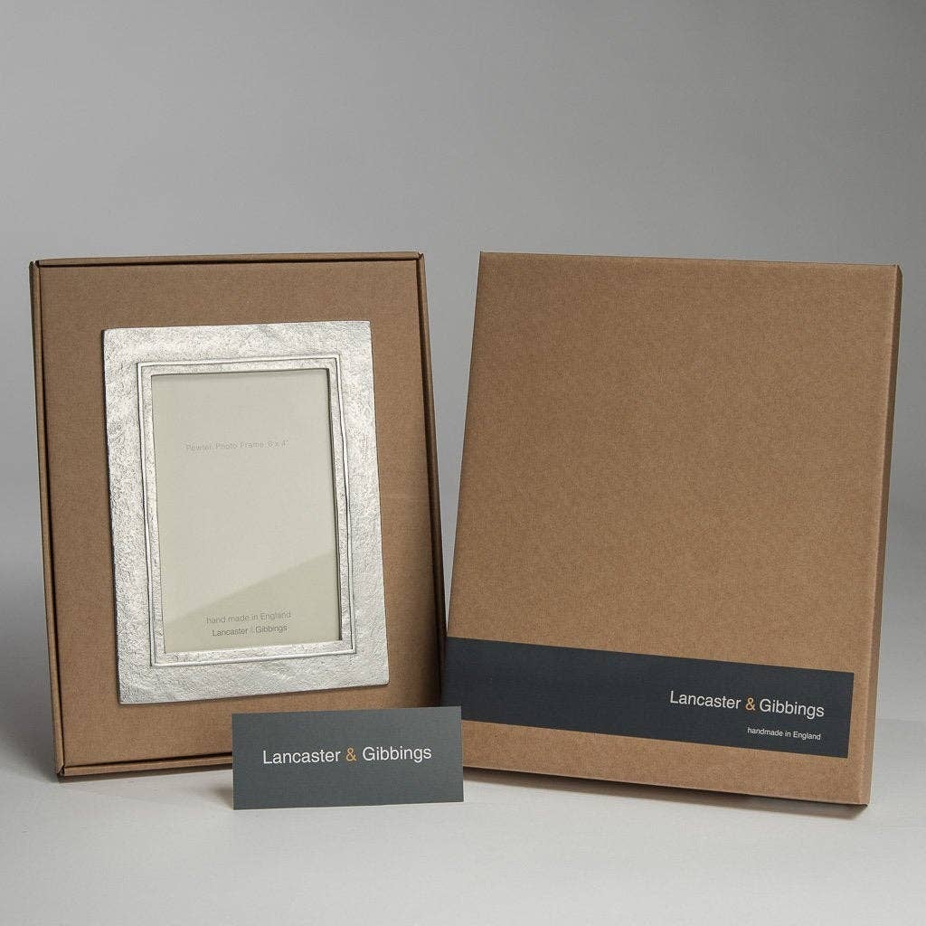 Lancaster and Gibbings - Wholesale Picture Frame - Raised Line Hand Cast Pewter Photo Frame3