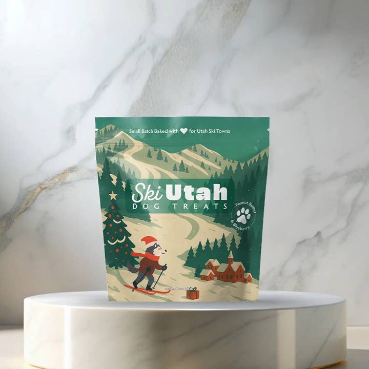 Neoteric Brands - Wholesale Pet Treats - Dog - Ski Utah Christmas Souvenir Dog Treats 2oz Stocking Stuffers0