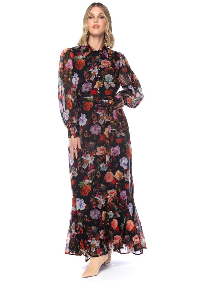 Abito Flowy Blossom Jakayla per la vendita all'ingrosso da parte di Tolani