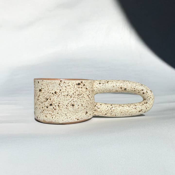 Holydirtstudio.com - Wholesale Coffee Mug - Long Handle Blue Ceramic Mug, Handmade Pottery Coffee Cup1