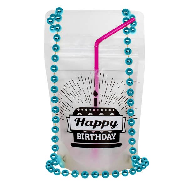 NeckSip - Wholesale Party Favor - Happy Birthday - Draagbare drankzakjes (12 oz | 2-pack)11