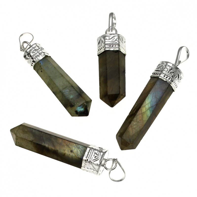 UniArt - Wholesale Individual Charm/Pendant - Semi-precious stone point pendant14