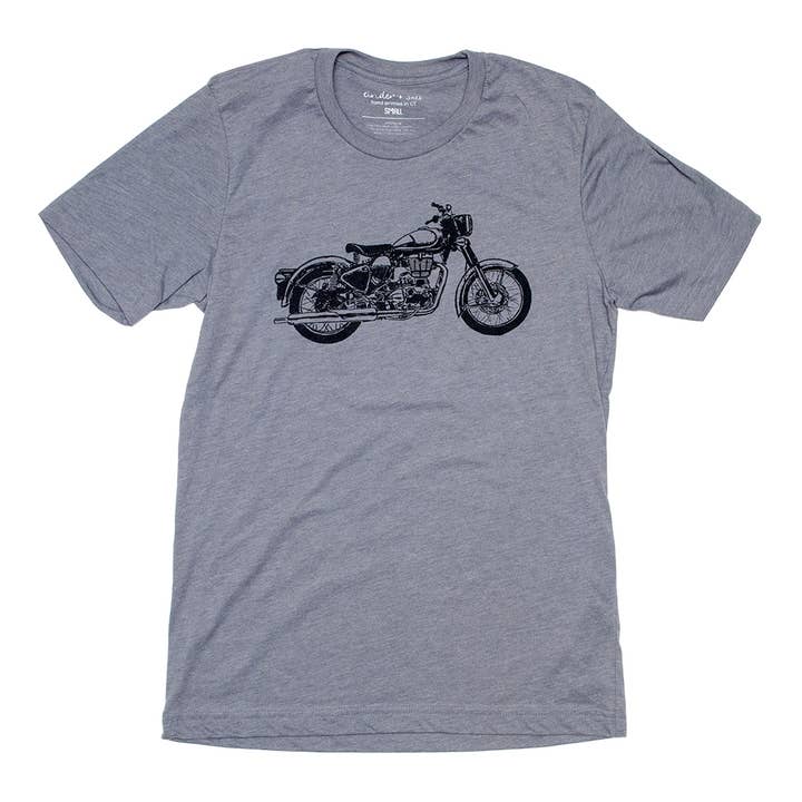 T-shirt de moto pour homme pour la vente par Cinder + Salt