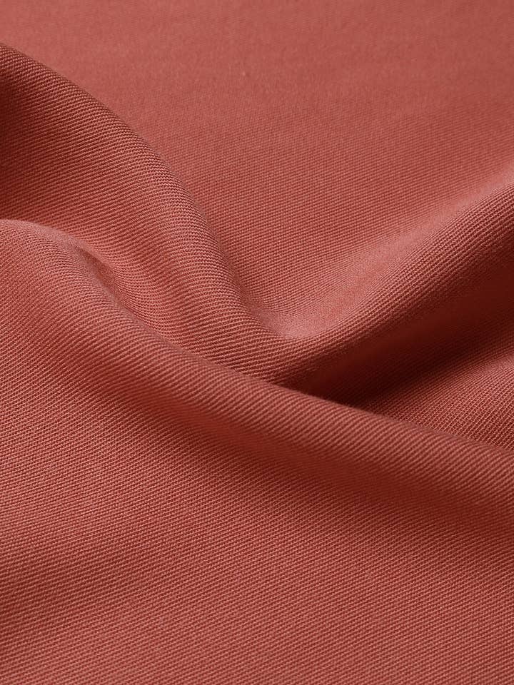 Red Orange Button Down Notched Neck Dress for wholesale on Faire3