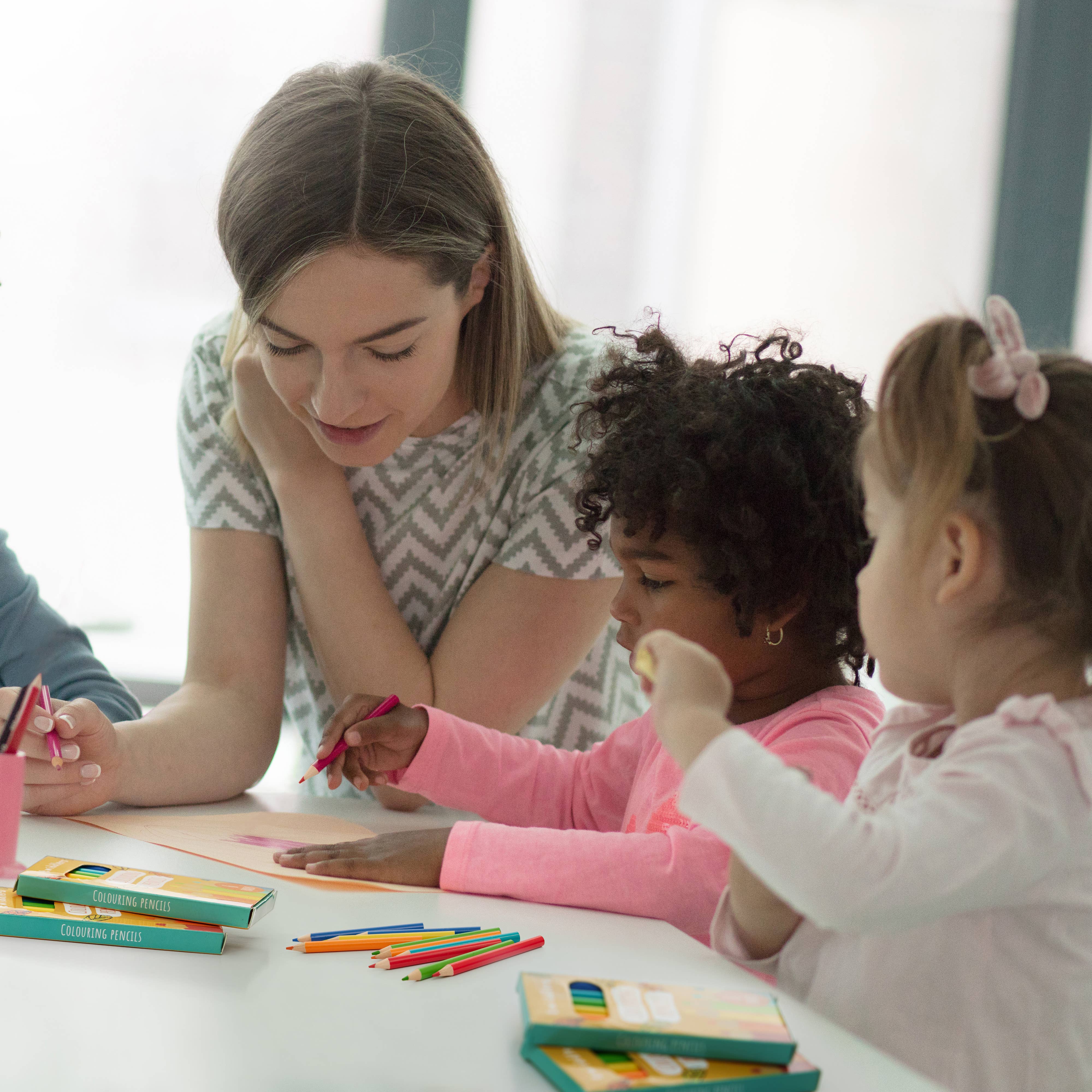 The Twiddlers - Wholesale Colored Pencil - 180 Colouring Pencils (30 Packs of 6)6