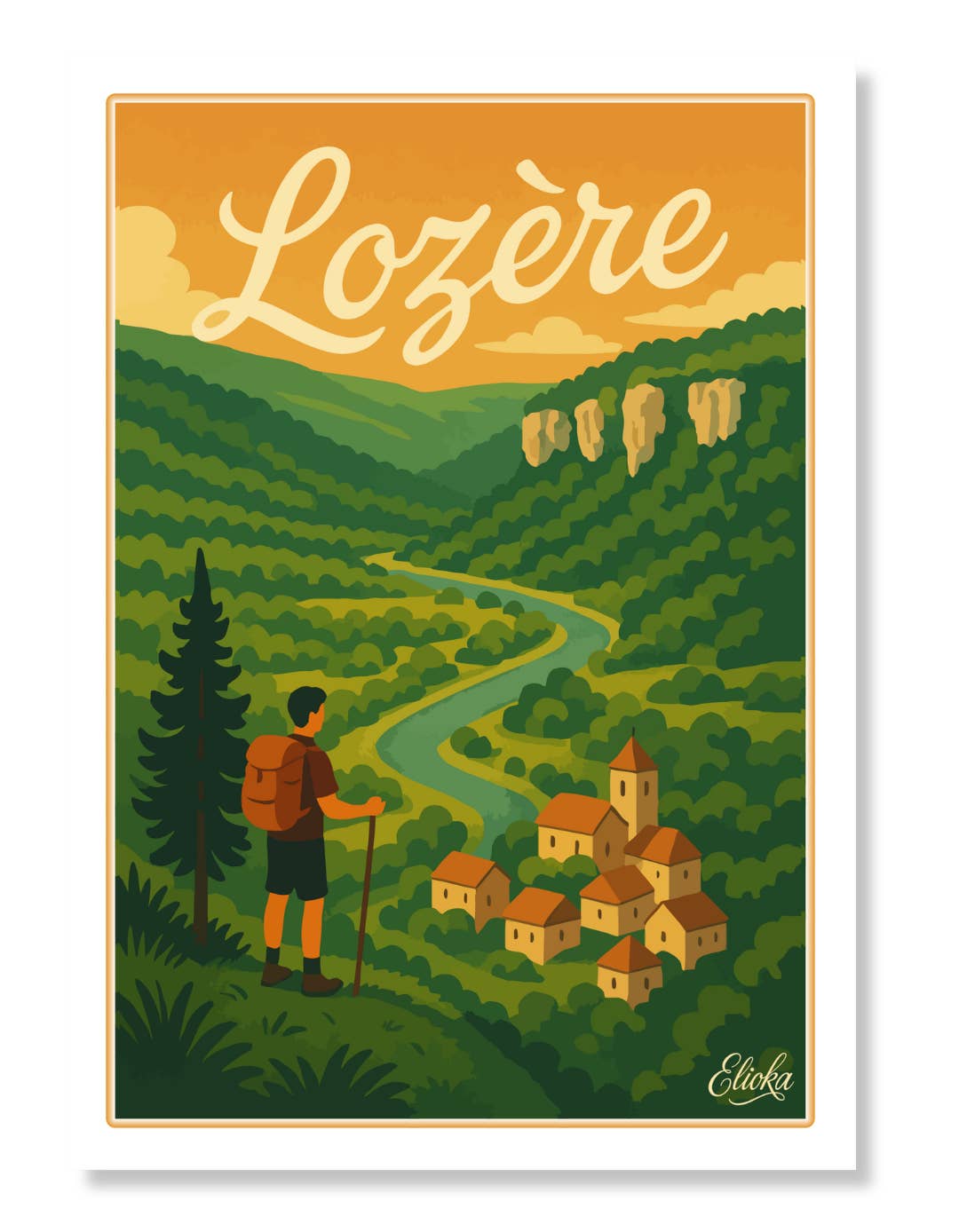 ELIOKA - Wholesale Poster - Display "Journey in Lozère"