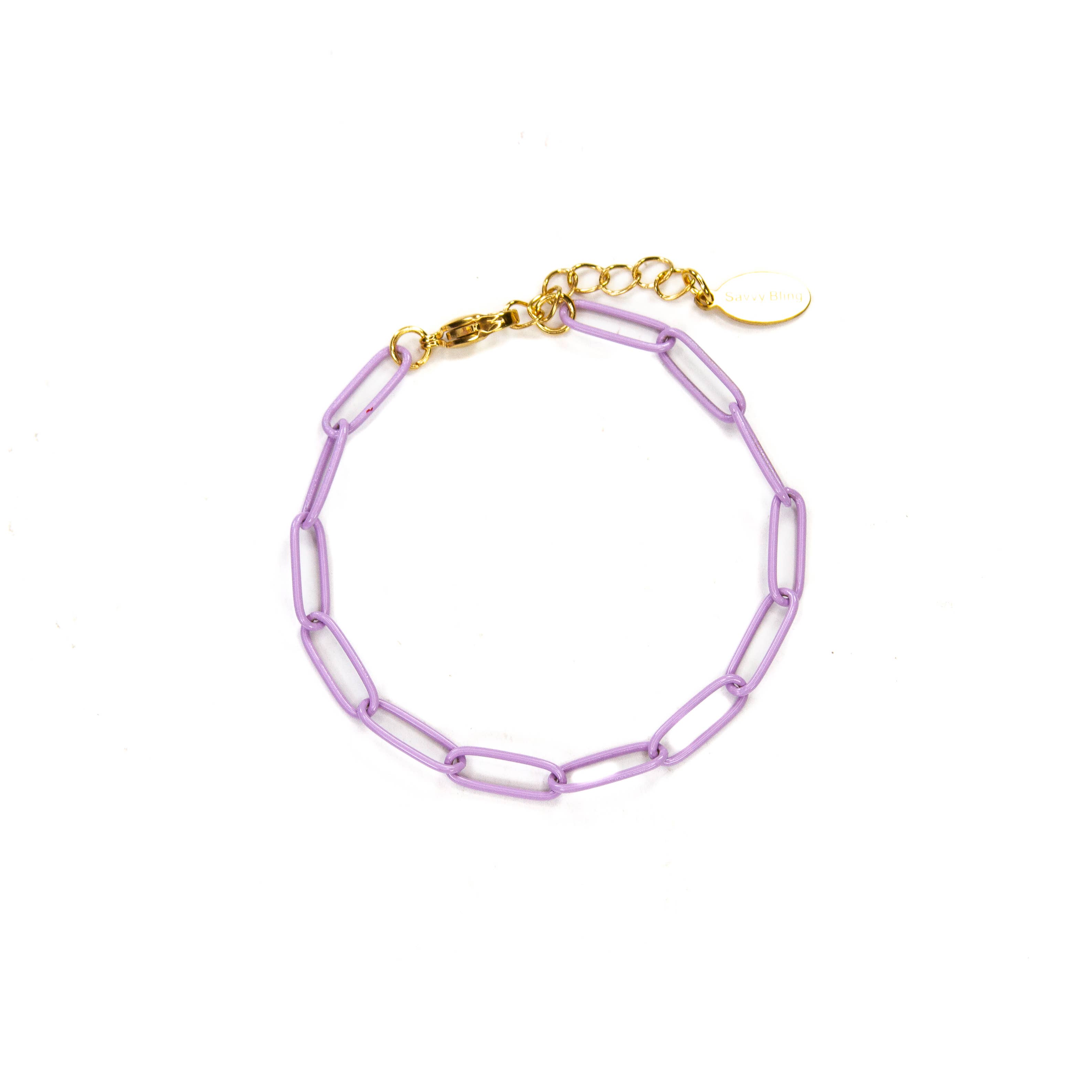 Savvy Bling - Wholesale Link & Chain Bracelet - Enamel 16+ Colors paperclip chain link bracelet26