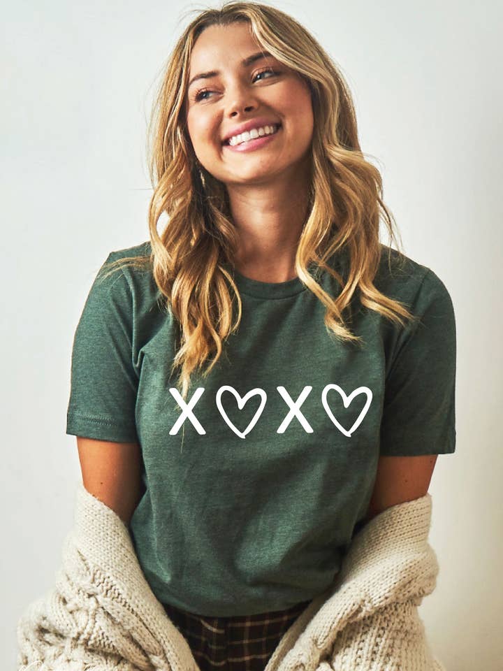 XOXO Graphic T-shirt for wholesale by OAT COLLECTIVE