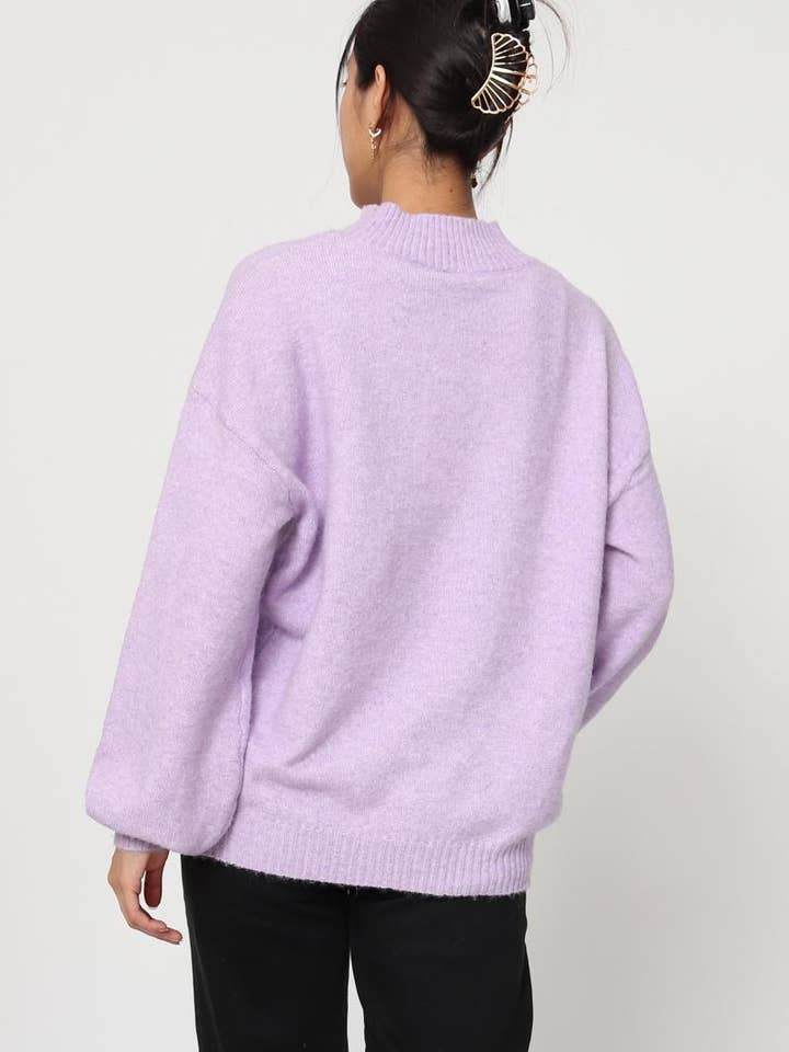 DIX-ONZE - Wholesale Knit Sweater - Women's - Soft Plain Sweater – Round Neck & Long Sleeves17
