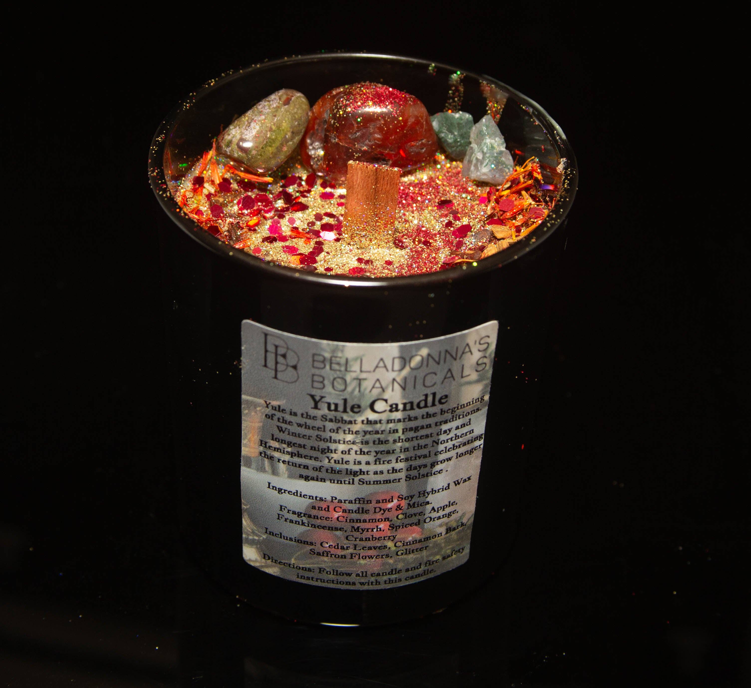 Belladonnas Botanicals - Wholesale Jar/Filled Candle - Yule Candle1