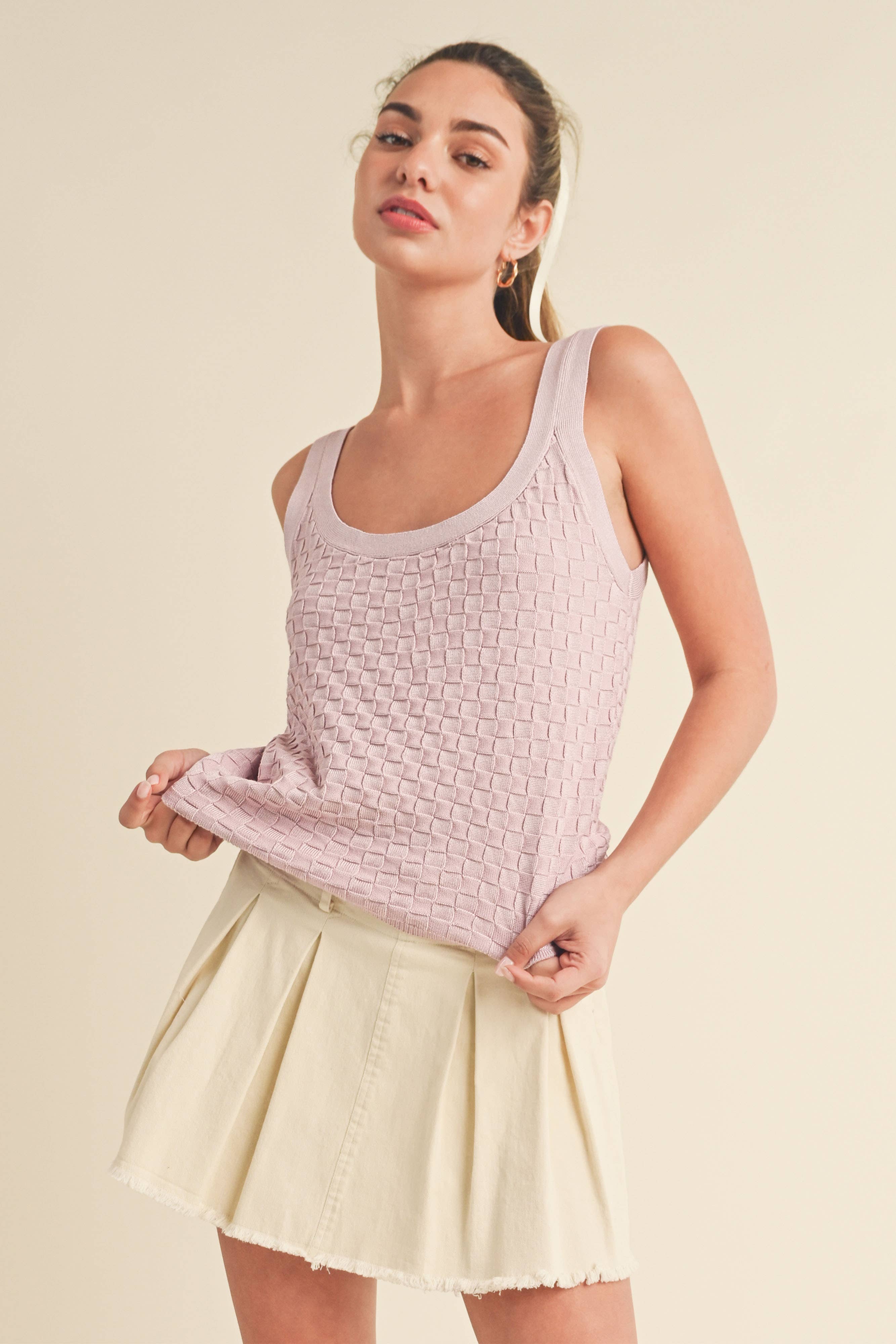 AEMI + CO – wholesale Linne (Tryckt) - Dam – 360BN Gull Knit Tank 11