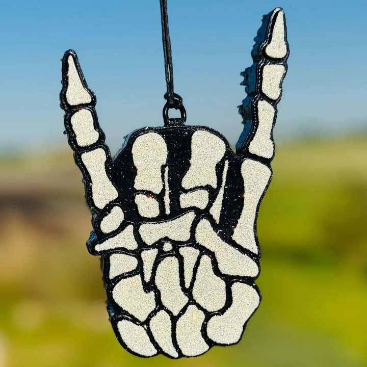 Skeleton Hand Car Freshie/Car Scent/Air Freshener for wholesale by Scent Story Freshies