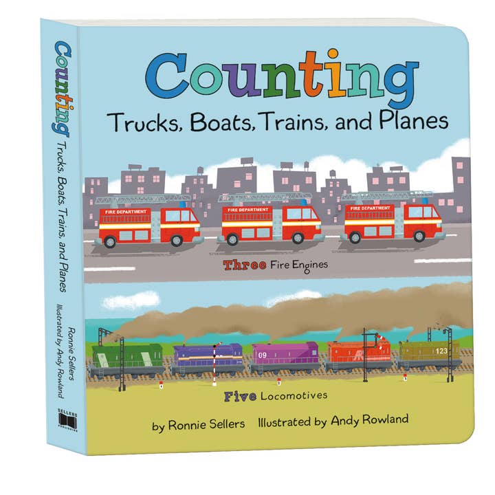 Counting Trucks, Boats, Trains, and Planes for wholesale by Sellers Publishing
