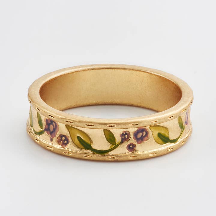 Fable England – wholesale Band/stacked ring – Blackberry Bramble Gold Ring3