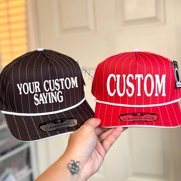 Southern N Savvy - Wholesale Trucker hat – Women’s - Custom PinStripe Embroidered Hat1