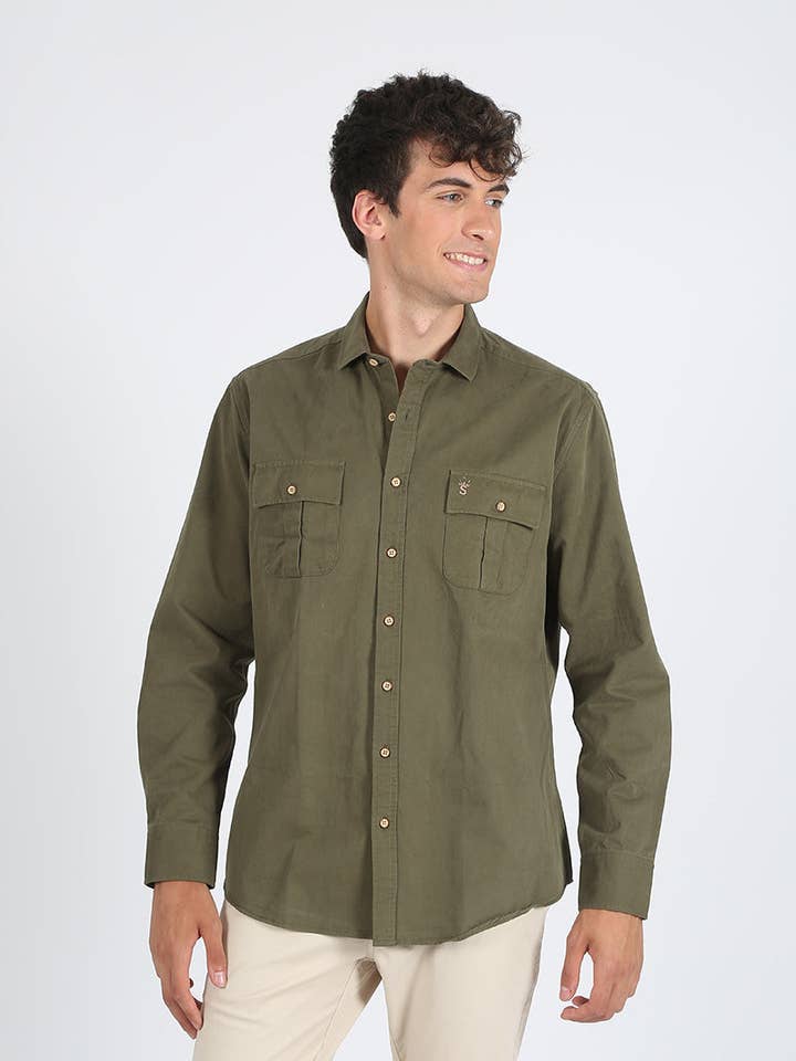 Camisa Kaki por atacado de Solera