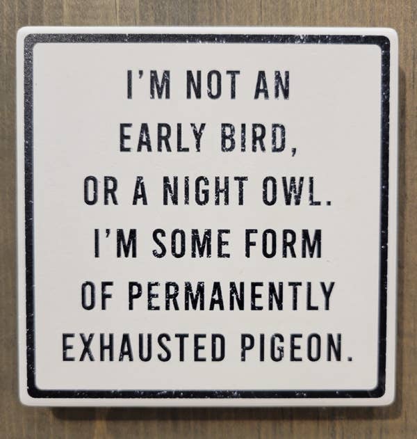 Mason Jar Label - Wholesale Coasters - !Coasters Exhausted Pigeon1