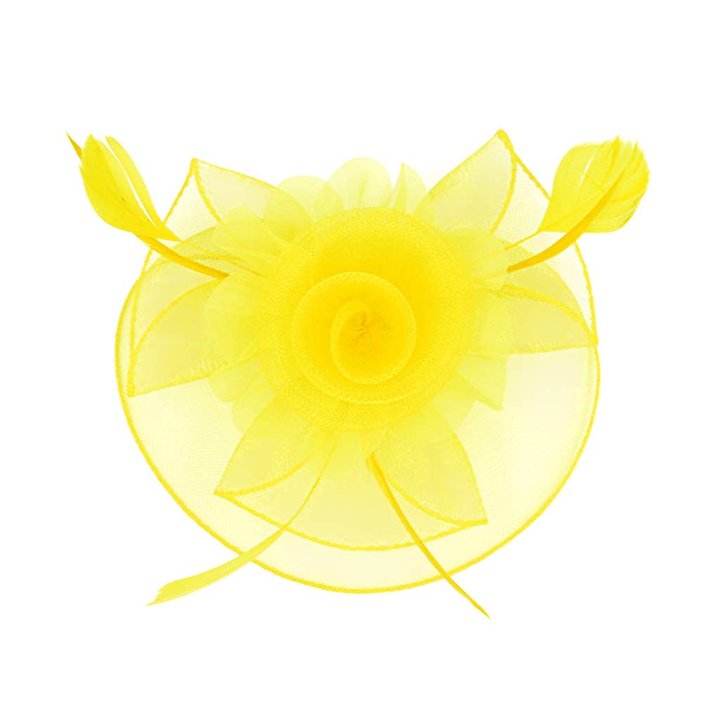 Sensibling Corp. - Vendita all'ingrosso Fascinator - Donna - Fascinator / Cerchietto con Fiore, Piuma e Rete18